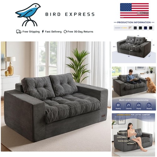 Loveseat sofa boneless - loveseat, couch